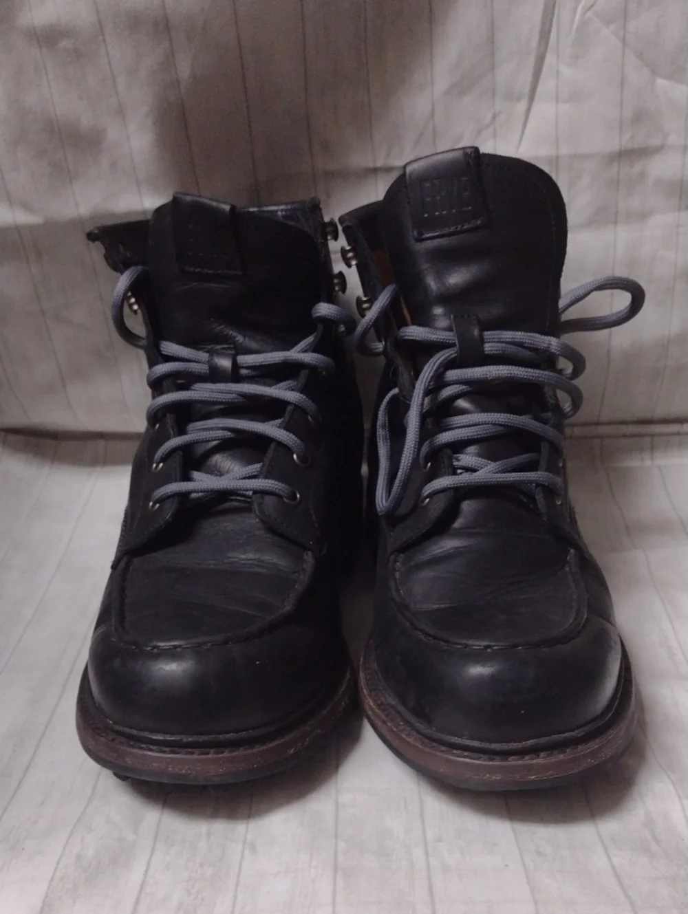 Frye Men's Black Leather Boots (J1153)